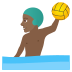 🤽🏾‍♂️ man playing water polo: medium-dark skin tone display on JoyPixels